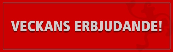 Veckans erbjudande! Veckans erbjudande!